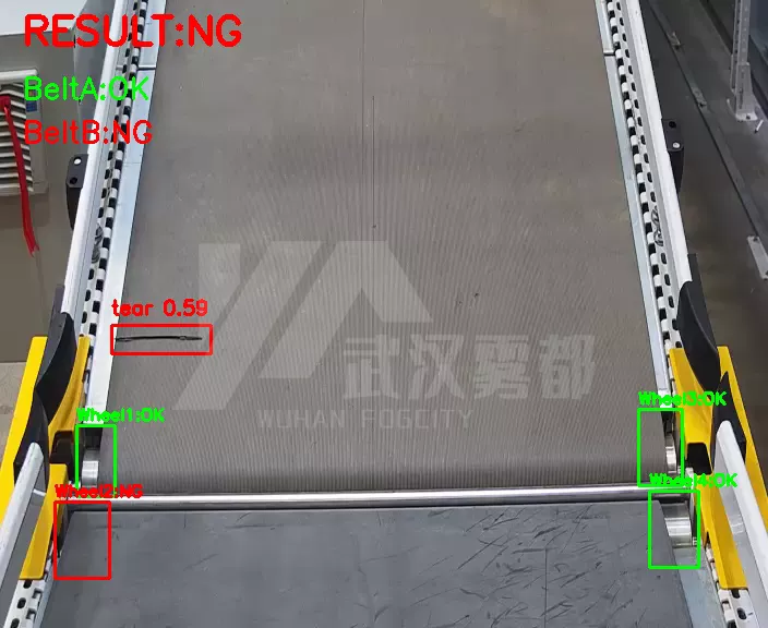 皮带跑偏识别